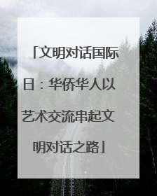 文明对话国际日：华侨华人以艺术交流串起文明对话之路